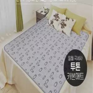 일월 워셔블 극세사 카본매트 동작감지 전기요 더블