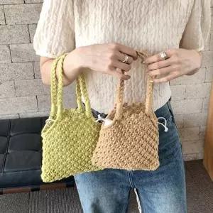 이너 파우치 네트 가방 그물 메쉬 여름 휴대폰 작은 미니백 여성 여자 비치 여름 토트백