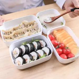 사각 나카야 4종 밀폐통 세트 밀폐통 식품보관용기 아기 스낵 식사준비용품