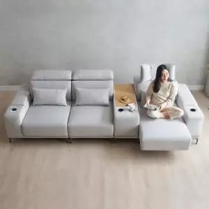 미노 모션소파 전동 리클라이너 4인용 패브릭 기본형 (콘솔박스 일반형 포함) [무료배송]