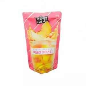 (선택 카페리얼복숭아아이스티230mlx10개입)카페리얼 복숭아 아이스티 230ml x 10개입 파우치 음료