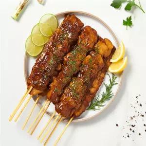 VDF 청학동 신휘 숯불 롱닭꼬치 120gx20개 닭다리살 구이 구이용 간편조리 간편요리