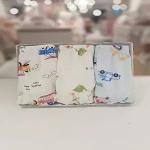 [오가닉맘](붕붕)썬즈 레인보카 캠핑멀남아사각팬티3종세트 MKFUDW05