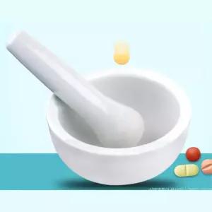 가정용 도자기 흰색 소형 알약 갈기 절구 분쇄기(소) 가루약만들기
