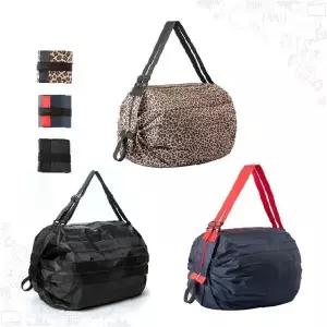 여행용 더플백 레오파드 패턴 접이식 보스턴백 스포츠 짐가방 캐리어 결합 여행가방 휴대용 토트백