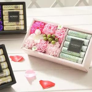 플라워 용돈박스(S) 핑크 어버이날 부모님 케이크카네이션케익 비누 선물 선물용 조화 님선물