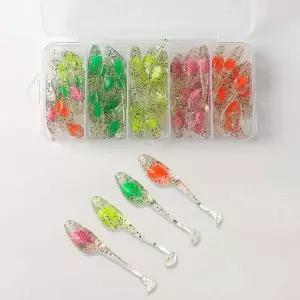 배스 야광 올챙이 루어 소프트 스윔베이트 48p세트