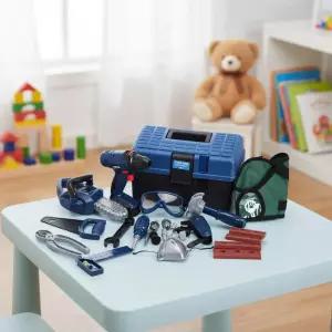 캐스B 파워 공구박스 리얼 공구놀이 건축놀이 전동드릴 톱 모형 조립 소근육발달 유아