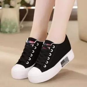 신발 스니커즈 속굽 클래식 키높이 캔버스화 6cm