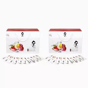 영주마실 애플순 100 사과즙 사과주스 100ml X30포 2박스