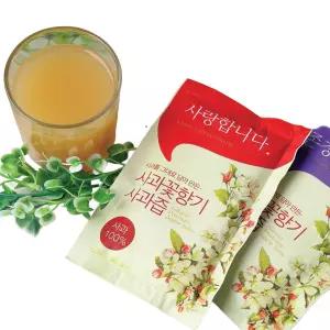 무설탕 꿀 사과즙 사과쥬스 청송사과 100 NFC착즙 꿀 사과즙 100mlx30개 가정용