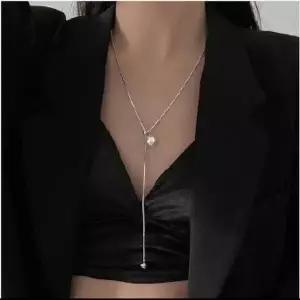 [골드스마일]주얼리 패션목걸이 진주 롱 체인 네크리스 진주목걸이