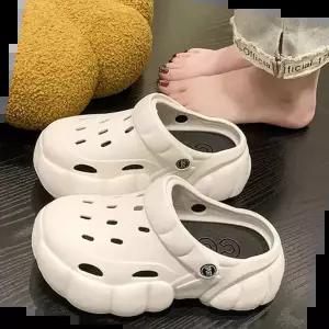 여성스포츠샌들 여성 외출 키커지는 통굽 가벼운 베이직 패션 샌들