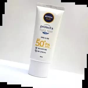 백탁없는선크림 NIVEA 프로텍트 수분진정 선크림 선세럼 90ml