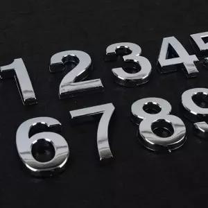 입체형 볼록 은색 숫자 스티커 호실 안내판 1P 소 (KYR-WC3F2E8)