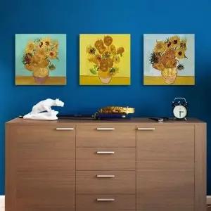 고흐 명화 캔버스액자 해바라기 세송이 (KYR-WA651BD)