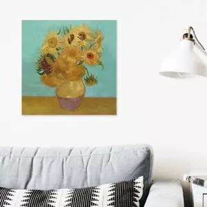 (25x25cm) 세기의 명화 캔버스액자 고흐 해바라기 (KYR-WFJIG6B)