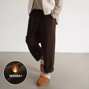 [하늘바라기]베든 다트 기모 배기 팬츠_P414858460