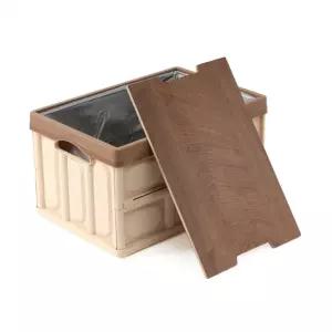 30L 베스트 캠핑 폴딩박스(+방수백) (베이지)/정리함/리빙박스/폴딩/리빙/정리/서랍장/박스/보관함