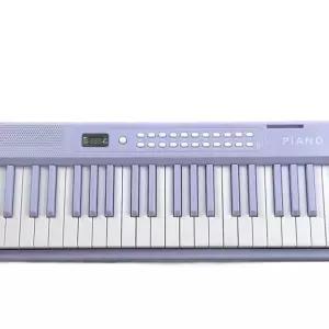 61키 접는피아노 연습용 세트 분홍색 표준 폴더블 휴대 접기 교육 키보드 기본