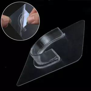 투명 접착식 봉 홀더 브라켓 무타공