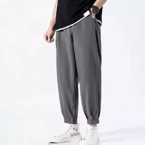 남성용 쿨링 배기 조거팬츠 9부 가을 여름 캐주얼 항아리핏 긴바지