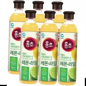 홍초 대상 청정원 레몬라임 x 900ml 6ea