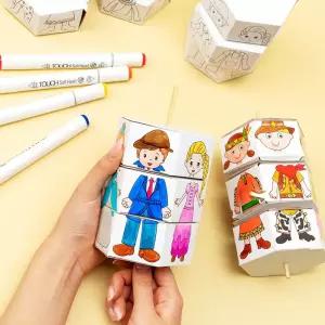 세계 어린이 종이 회전 그림판 만들기키트 미술놀이