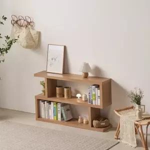 [히트가구] RG120 모듈 1200 디자인 2단 책장 2colors (착불)