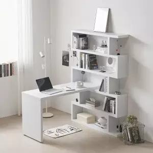 [히트가구] RG107 모듈 1400 5단 책상 세트 (착불)