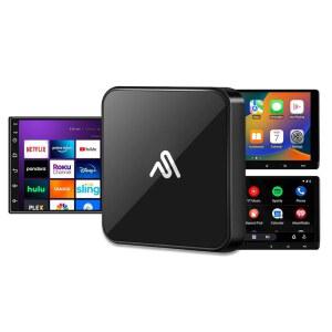 CarPlay TV 어댑터 - 유선 카플레이를 무선 카플레이로 변환 스틱을 꽂으면 자동차 u2019 인포테인먼트 화면에서 바로 넷플릭스, 유튜브 등을 스트리밍할 수 있습니다