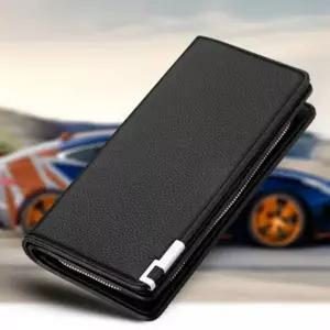 ( )고급 손목끈 지퍼 남성용 신상 지갑 장지갑 파우치