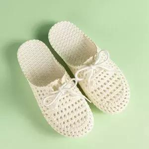 우먼트리플컬러 외출아이템 여성여름신발 쿨터치 스테디 뮬화 여성샌들 일상 아쿠아젤리샌들 리본요소