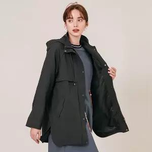 [막스까르띠지오]하프 후디 딥그린 윈드점퍼