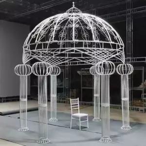 정원 넝쿨 장미 파빌리온 펜스 가든 돔형 장