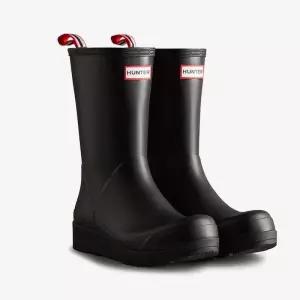 [백화점 정품] 헌터 [WOMEN] 플레이 미드 레인부츠 - 블랙 WFMK002RMABLK