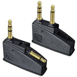 [미국배송] ASOBILOR QC45 비행기 헤드폰 어댑터 BOSE 700 QUIETCOMFORT 2 QC15 QC20 QC35 QC35II NC700 사운드링크 사운드링크II AE2I AE2W 헤드폰 3.5MM 금도금 팁(2팩) 지원