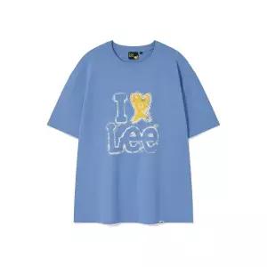 (MD PICK) 와키윌리 WACKY WILLY (와키윌리 x Lee) 아이키키리 그래픽 반팔티셔츠 블루 WA2502STL1BL 14525