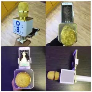 마트 노래방 노래방 캠핑 마이크 노트 대 스 폰 거치 걸이 스마 불루투 트폰