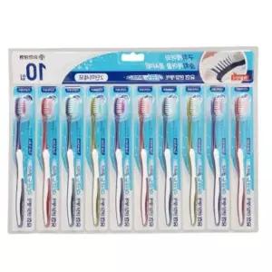 칫솔교체 칫솔세트 어금니칫솔 2단 10개입 미세모 KWFJGCYN 학교