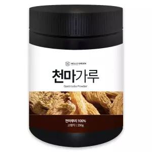 헬로우그린 국산 프리미엄 무주 천마분말 250g(통) 가루분 영양 부모님선물 영양분 가루 마분 건조 건조분