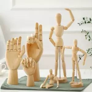 나무관절인형 미술 목각 인테리어 원목구체 인체모형