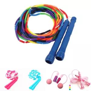 JJR 슬림구슬 단체 줄넘기(8M) 긴줄/스트레칭/로프/다이어트/스피드/초보/학생/피트니스/가정/간편/고급