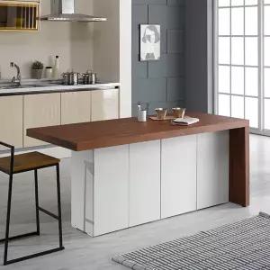 이홈데코 도라 아일랜드 키큰 수납식탁 1600C