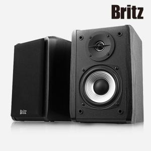 브리츠 BR-1000A Plus 컴퓨터스피커 하이파이 듀얼 우퍼 2채널 유선 북쉘프 데스크탑 PC 노트북 스피커