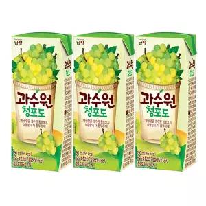 과수원 청포도 190ml x 24팩 / 팩쥬스 팩음료