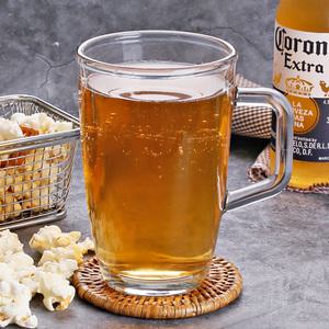 내열유리 퓨전 머그컵 대 강화 유리컵 머그잔 홈카페 아이스 커피 라떼 잔 컵