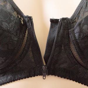 여성 인견 집업브라 앞지퍼 노와이어 3772 85 90 95 100 105 B컵