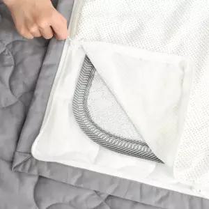 귀뚜라미 카본매트 호환 순면 누빔 미끄럼방지 커버