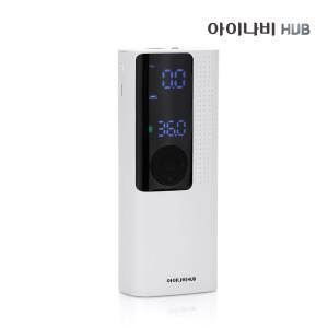 [아이나비정품]휴대용에어펌프(EPI-209)화이트/타이어공기압/타이어공기압측정기/차량용품/자전거용품